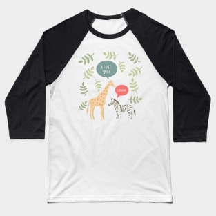 Funny Safari Love Shirt Baseball T-Shirt